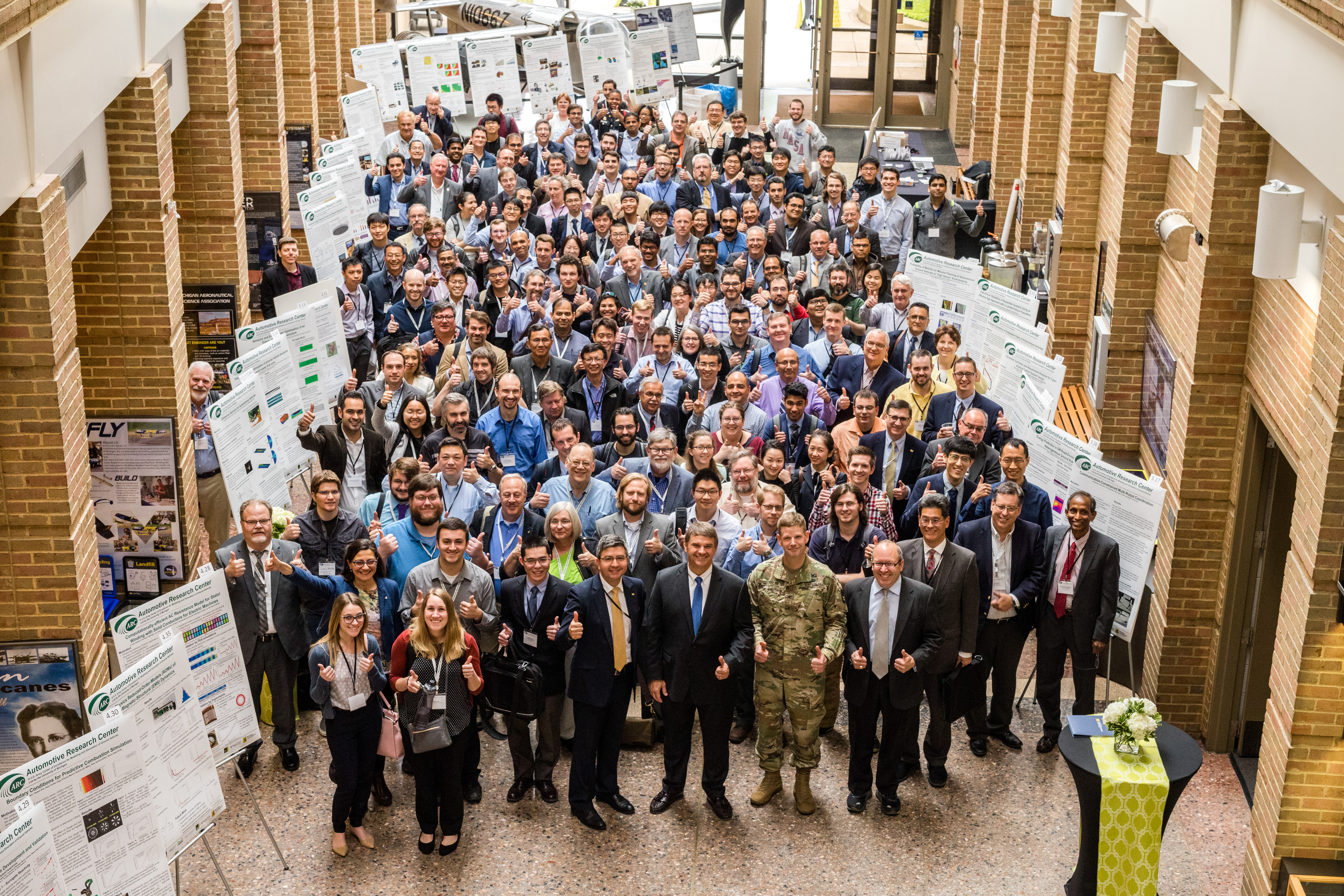 Group photo of 2019 annual review attendees