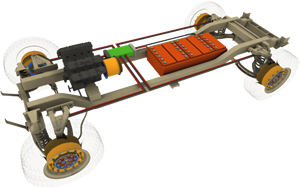 Series hybrid electic vehicle S-FEV powertrain